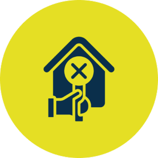 Home access denied icon